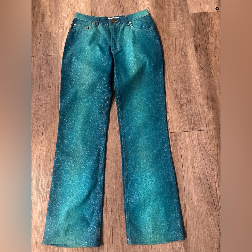 Roberto Cavalli Sparkling Turquoise Pants